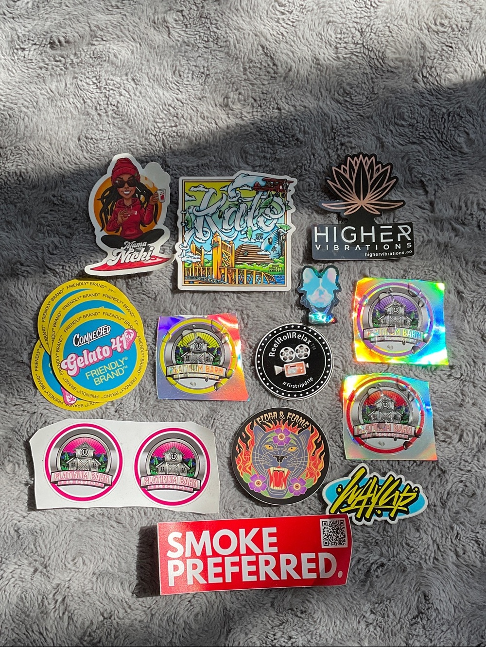 Assorted Colorful Sticker Pack - & Mixed Brands